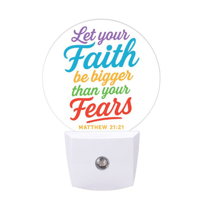 Let Your Faith Be Bigger Christian Night Light For Kids - ClaimedbyGodDesigns