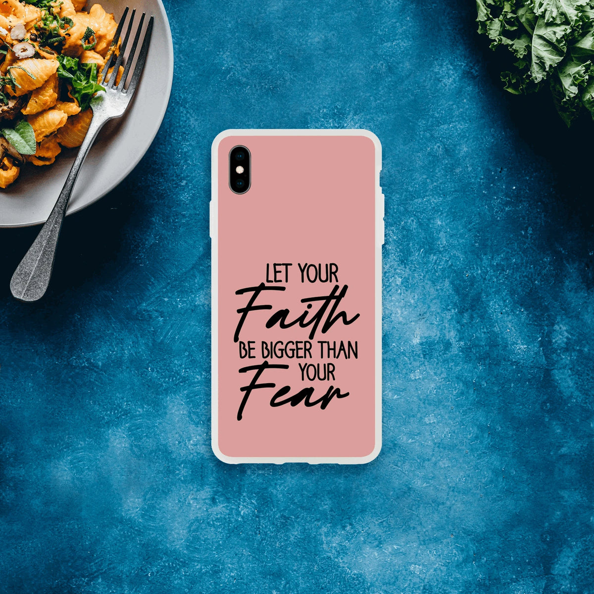 Let Your Faith Be Bigger Than Fear Christian Flexi Phone Case for Iphones - ClaimedbyGodDesigns
