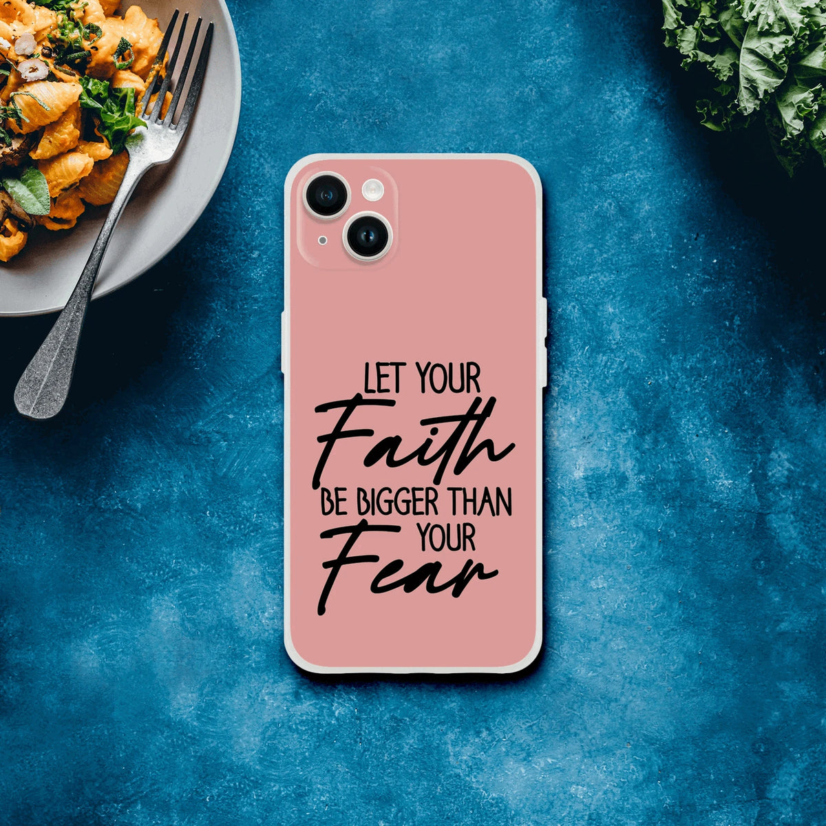 Let Your Faith Be Bigger Than Fear Christian Flexi Phone Case for Iphones - ClaimedbyGodDesigns