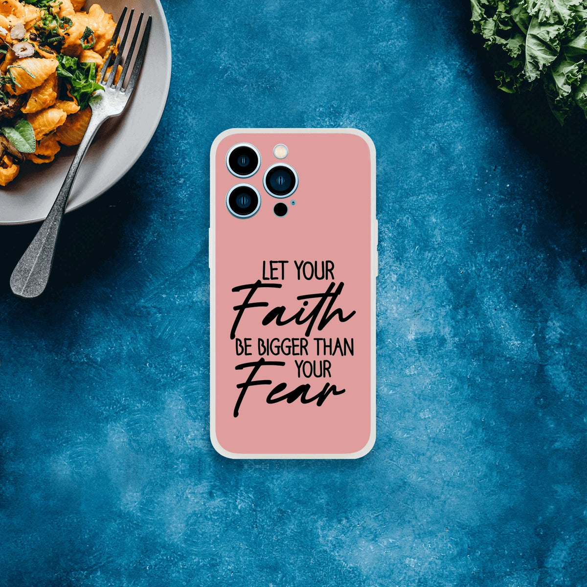 Let Your Faith Be Bigger Than Fear Christian Flexi Phone Case for Iphones - ClaimedbyGodDesigns