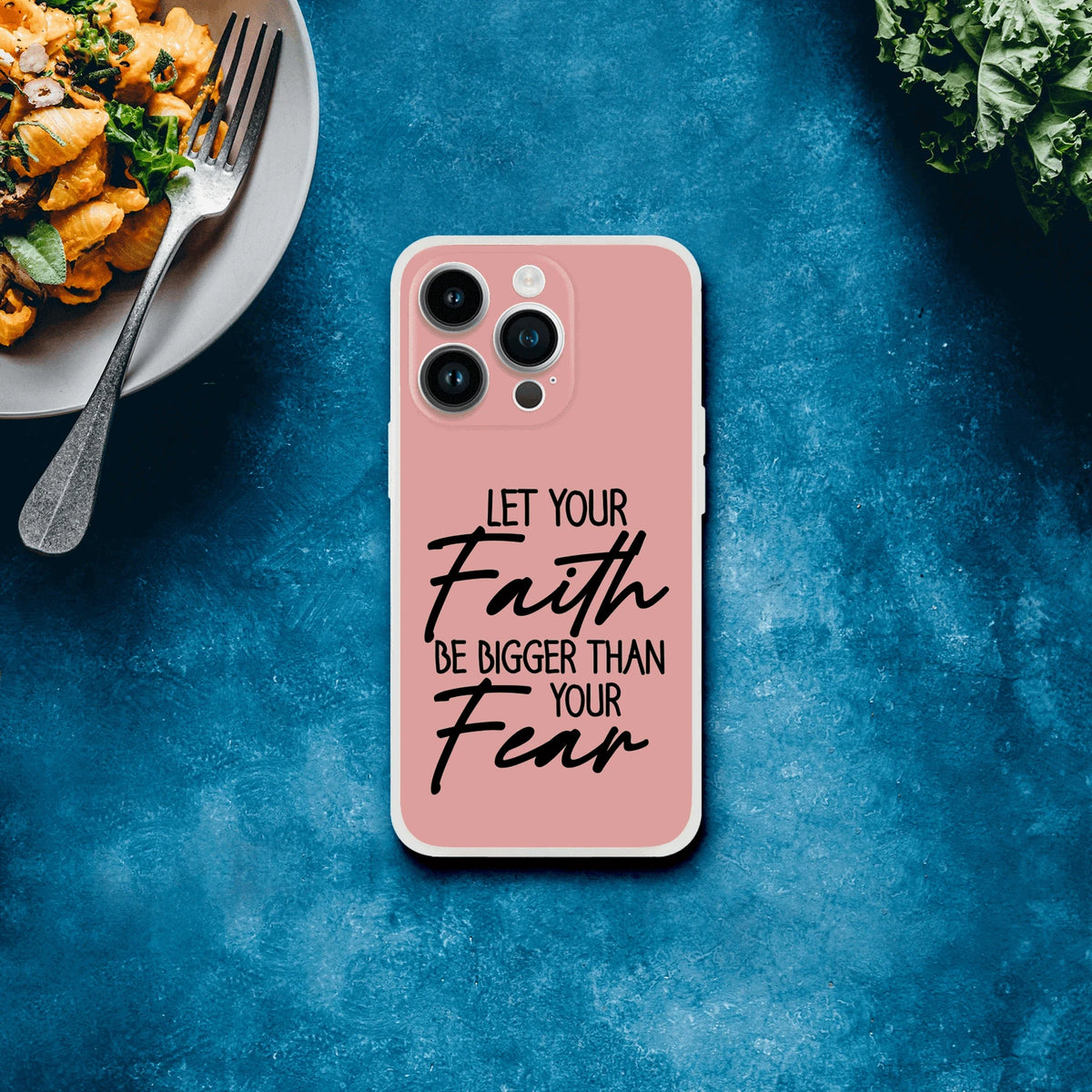 Let Your Faith Be Bigger Than Fear Christian Flexi Phone Case for Iphones - ClaimedbyGodDesigns