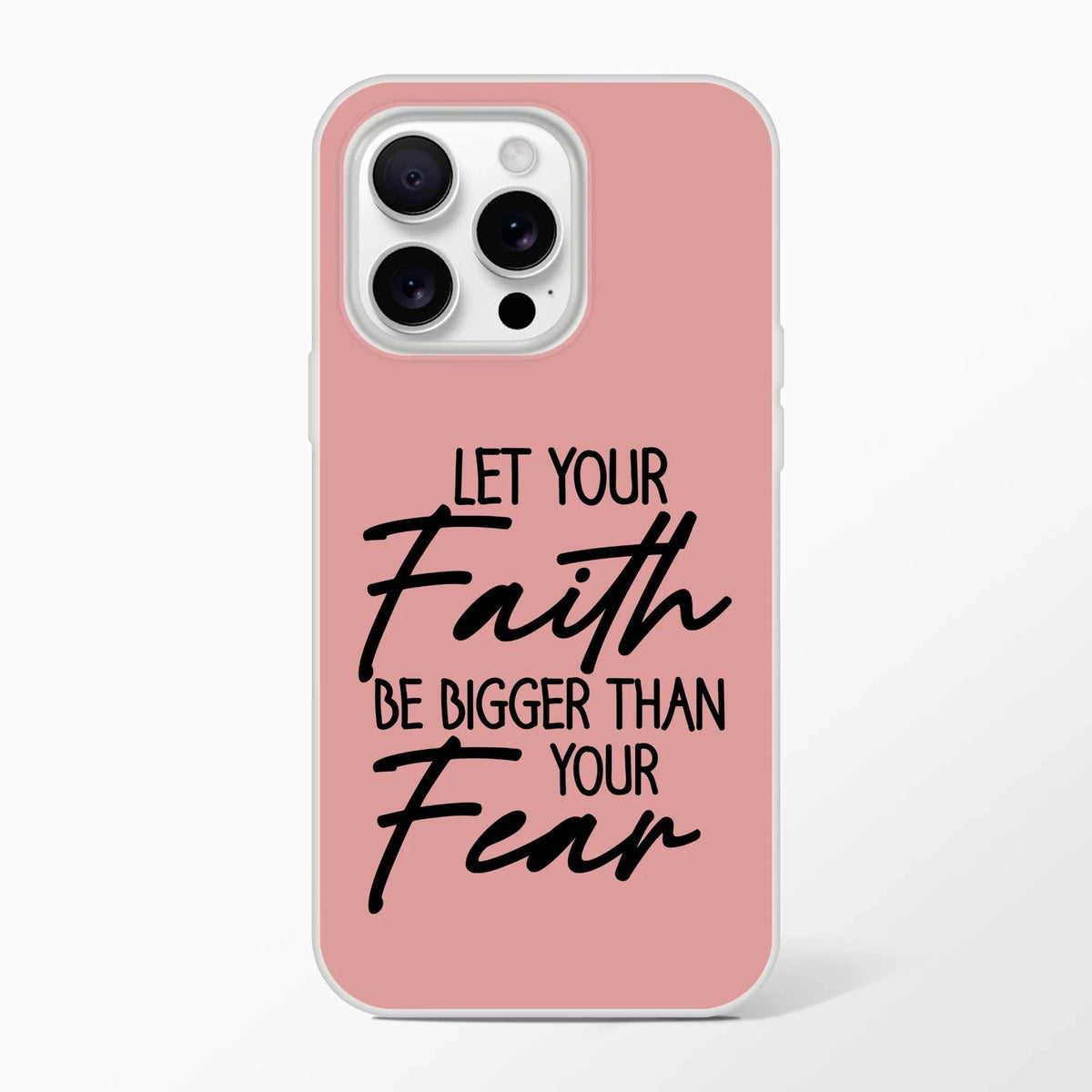 Let Your Faith Be Bigger Than Fear Christian Flexi Phone Case for Iphones - ClaimedbyGodDesigns
