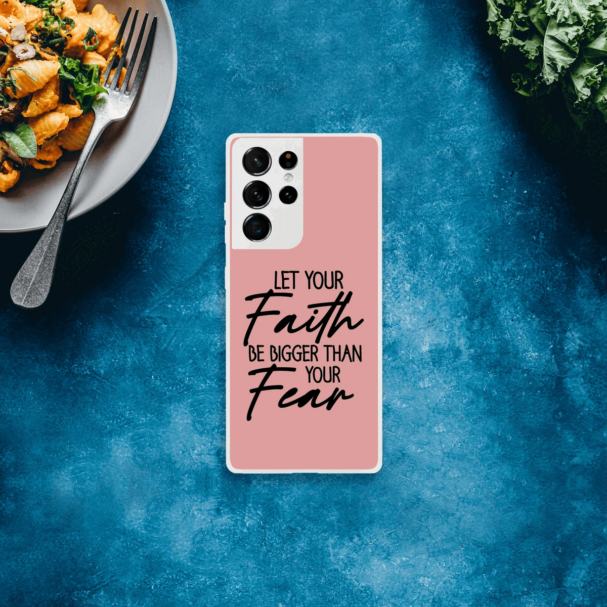 Let Your Faith Be Bigger Than Fear Christian Flexi Phone Case for Samsung - ClaimedbyGodDesigns