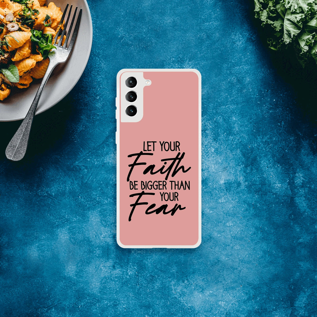 Let Your Faith Be Bigger Than Fear Christian Flexi Phone Case for Samsung - ClaimedbyGodDesigns