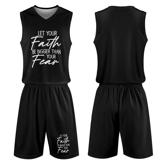 Let Your Faith Be Bigger Than Your Fear Men's Summer Christian Casual Outfit - ClaimedbyGodDesigns