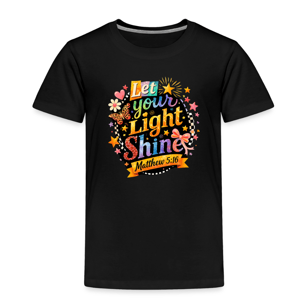 Let Your Light Shine Christian Toddler T-Shirt - ClaimedbyGodDesigns