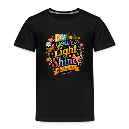Let Your Light Shine Christian Toddler T-Shirt - ClaimedbyGodDesigns