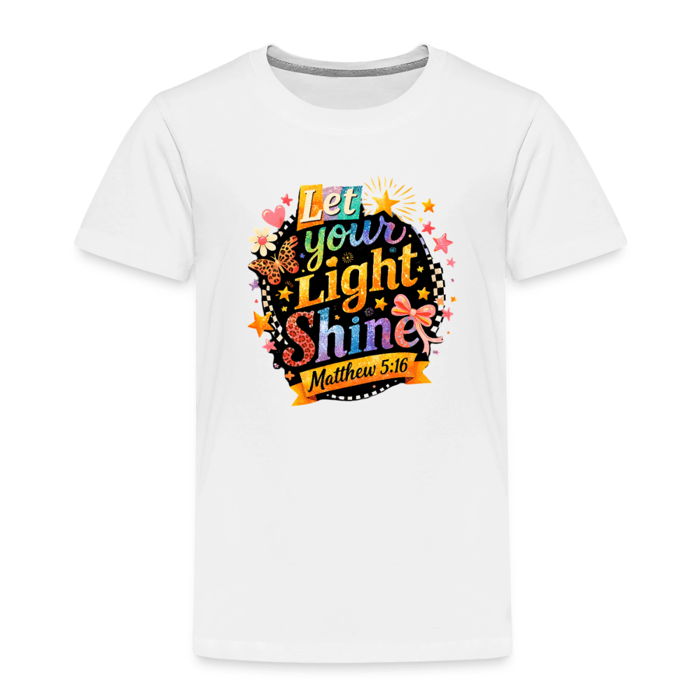Let Your Light Shine Christian Toddler T-Shirt - ClaimedbyGodDesigns