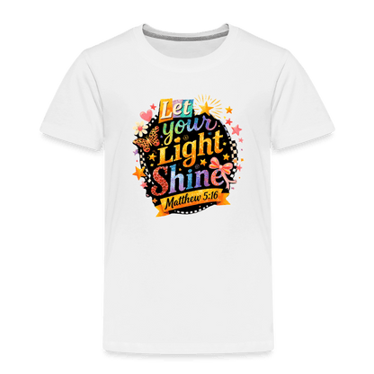 Let Your Light Shine Christian Toddler T-Shirt - ClaimedbyGodDesigns