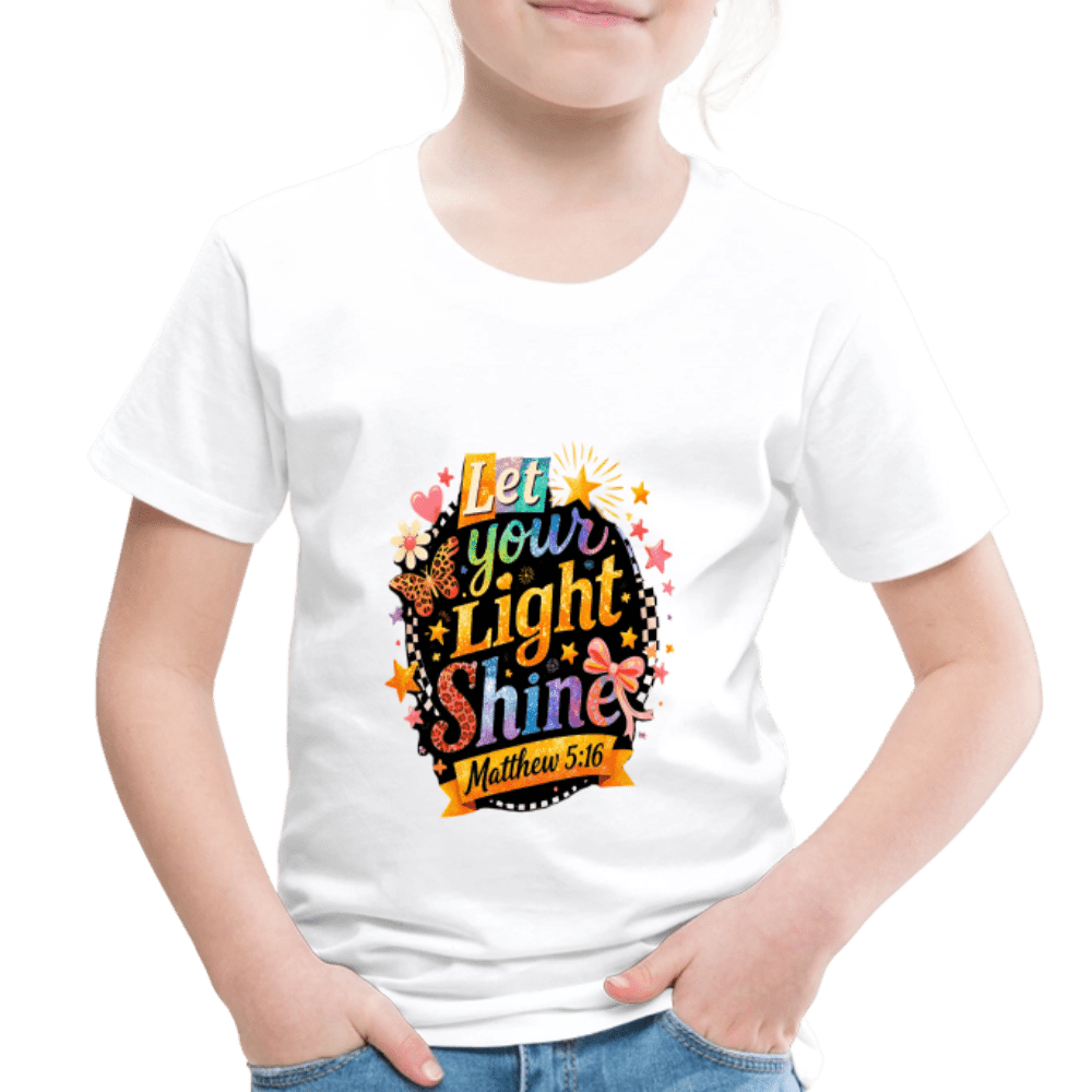 Let Your Light Shine Christian Toddler T-Shirt - ClaimedbyGodDesigns