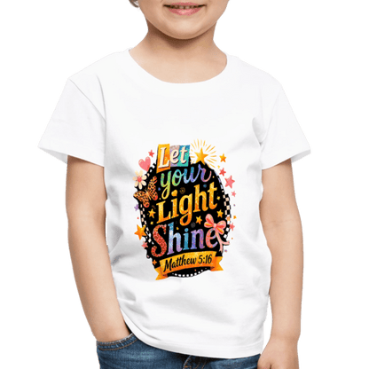 Let Your Light Shine Christian Toddler T-Shirt - ClaimedbyGodDesigns