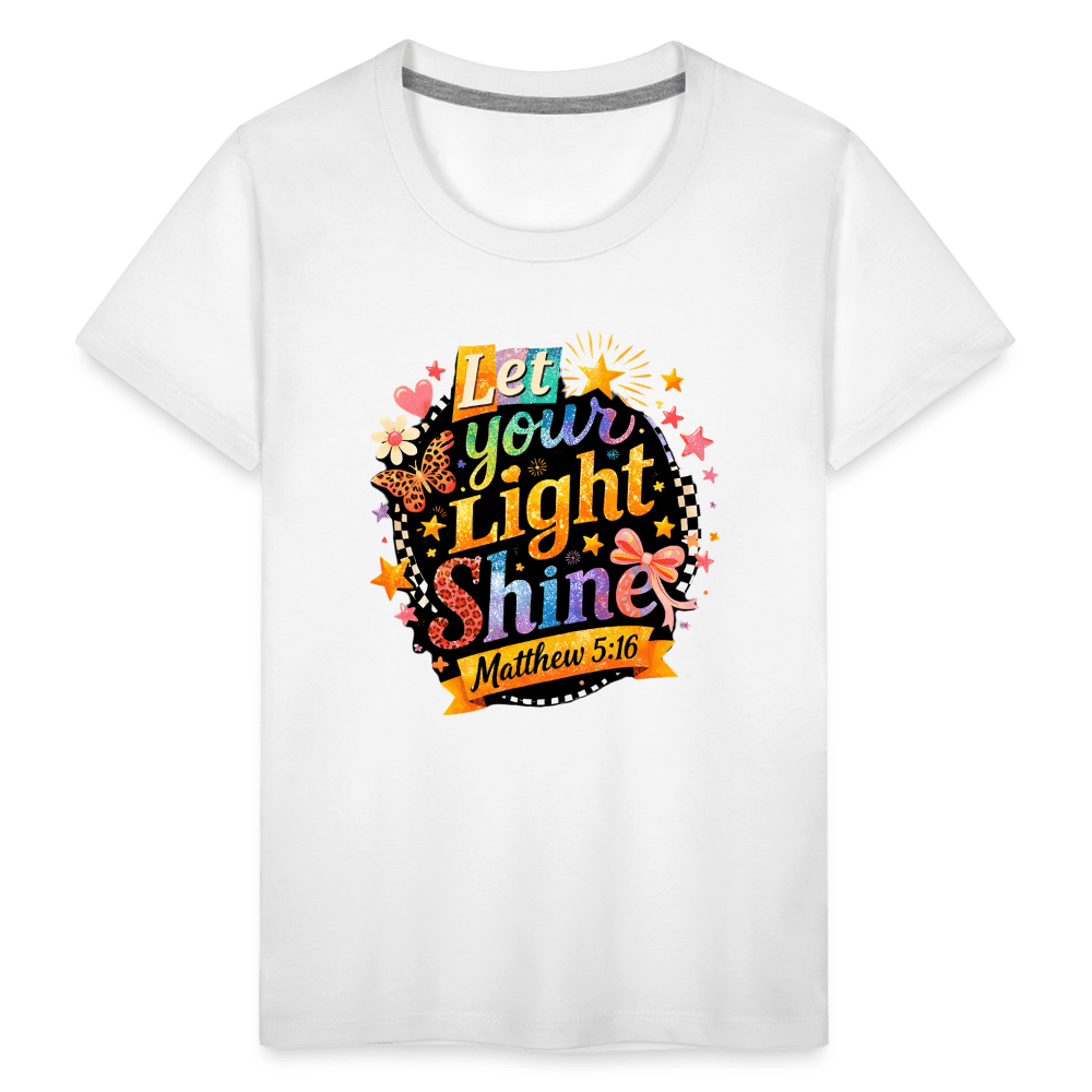 Let Your Light Shine Christian Toddler T-Shirt - ClaimedbyGodDesigns
