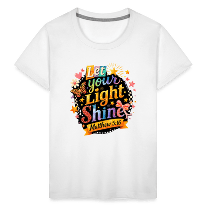 Let Your Light Shine Christian Toddler T-Shirt - ClaimedbyGodDesigns