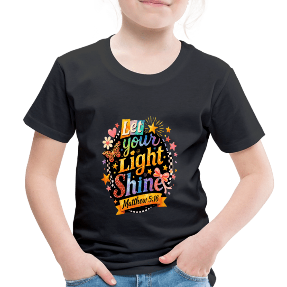 Let Your Light Shine Christian Toddler T-Shirt - ClaimedbyGodDesigns