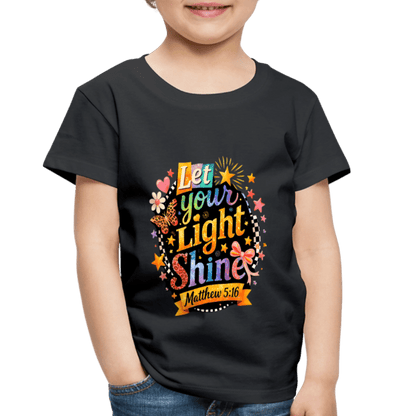 Let Your Light Shine Christian Toddler T-Shirt - ClaimedbyGodDesigns