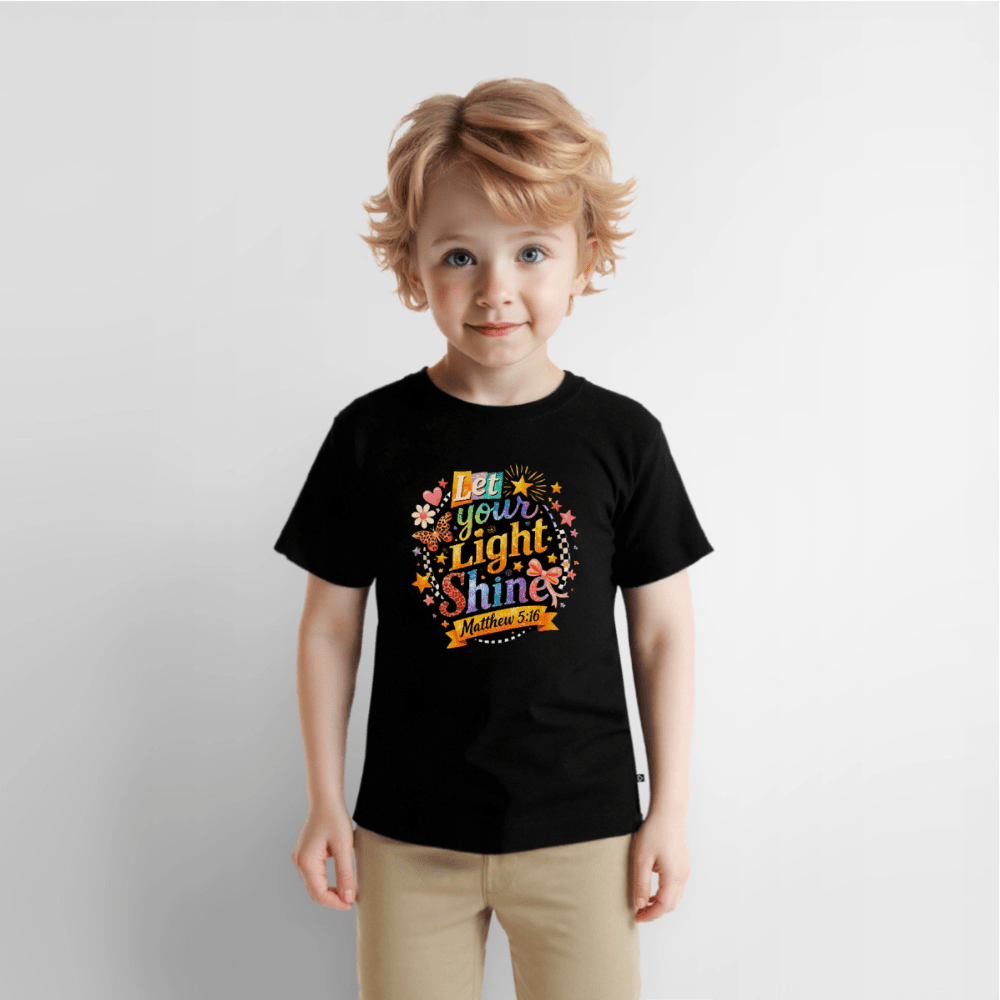 Let Your Light Shine Christian Toddler T-Shirt - ClaimedbyGodDesigns