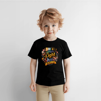 Let Your Light Shine Christian Toddler T-Shirt - ClaimedbyGodDesigns