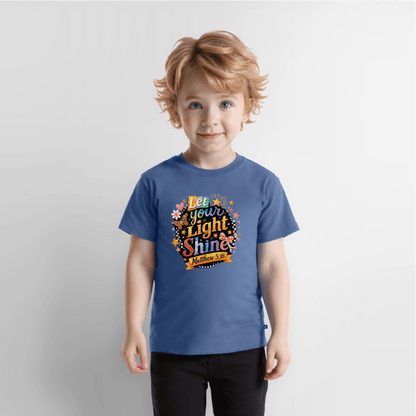 Let Your Light Shine Christian Toddler T-Shirt - ClaimedbyGodDesigns