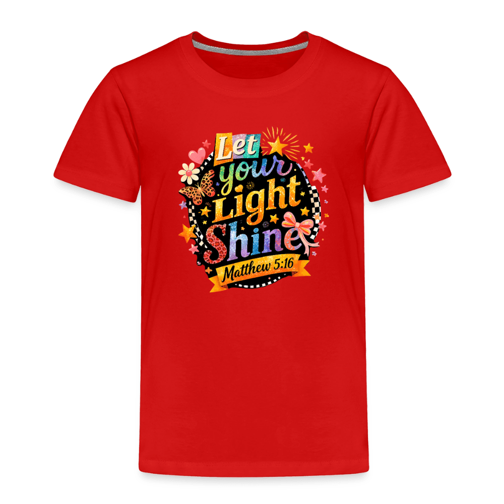Let Your Light Shine Christian Toddler T-Shirt - ClaimedbyGodDesigns
