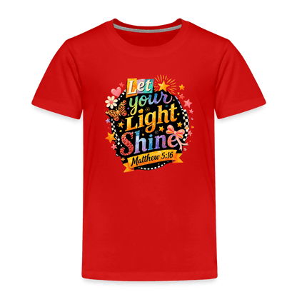 Let Your Light Shine Christian Toddler T-Shirt - ClaimedbyGodDesigns