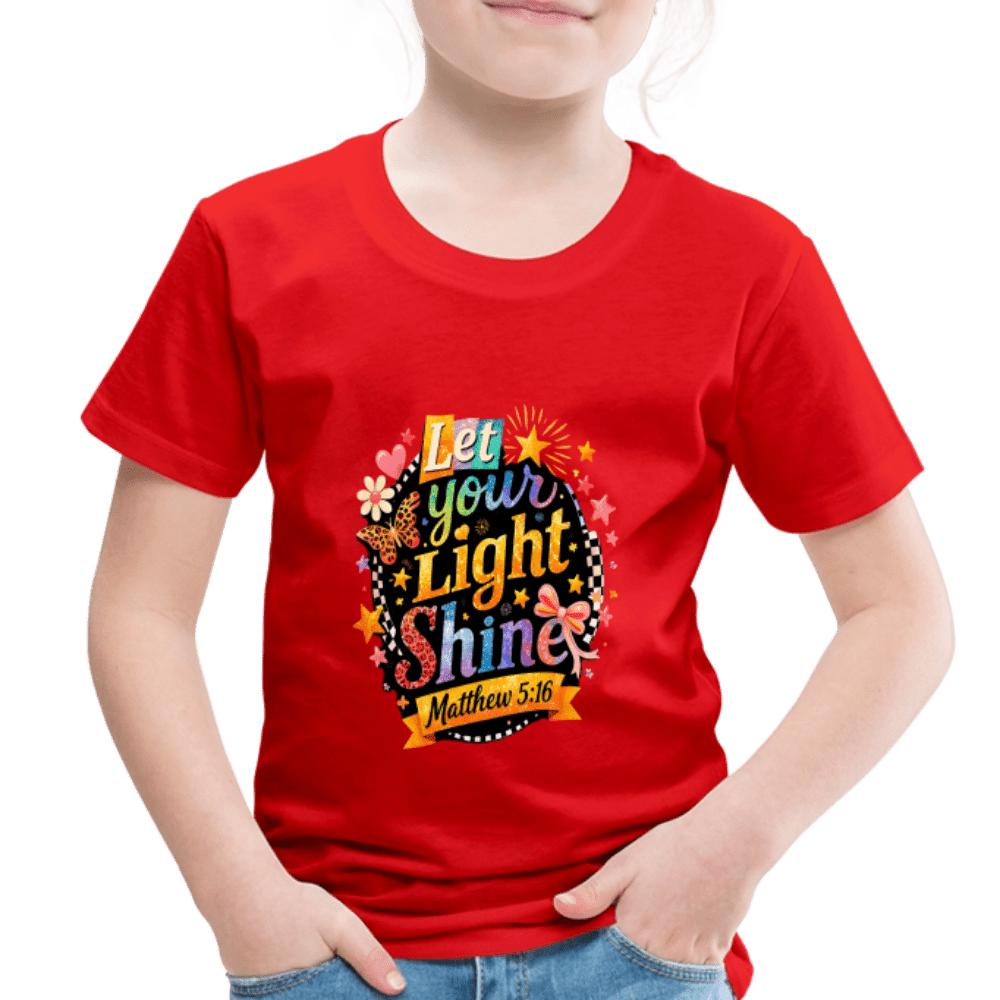 Let Your Light Shine Christian Toddler T-Shirt - ClaimedbyGodDesigns
