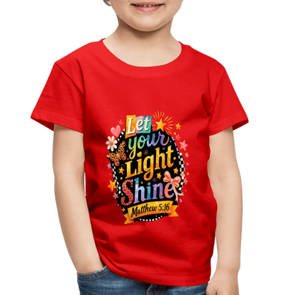 Let Your Light Shine Christian Toddler T-Shirt - ClaimedbyGodDesigns