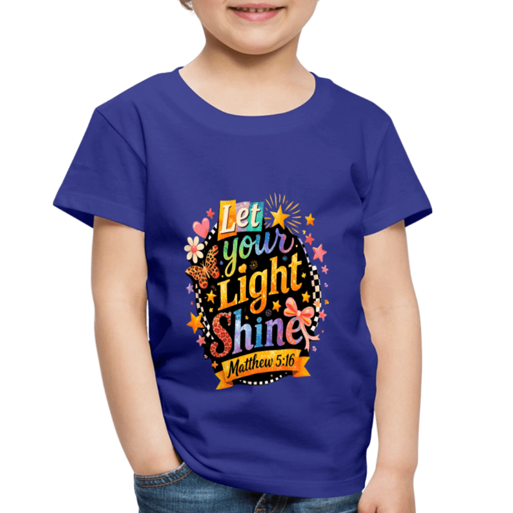 Let Your Light Shine Christian Toddler T-Shirt - ClaimedbyGodDesigns