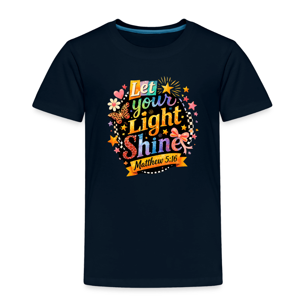 Let Your Light Shine Christian Toddler T-Shirt - ClaimedbyGodDesigns