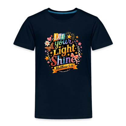Let Your Light Shine Christian Toddler T-Shirt - ClaimedbyGodDesigns