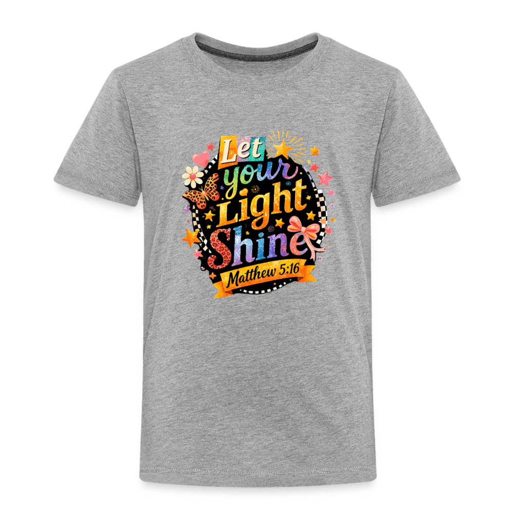 Let Your Light Shine Christian Toddler T-Shirt - ClaimedbyGodDesigns
