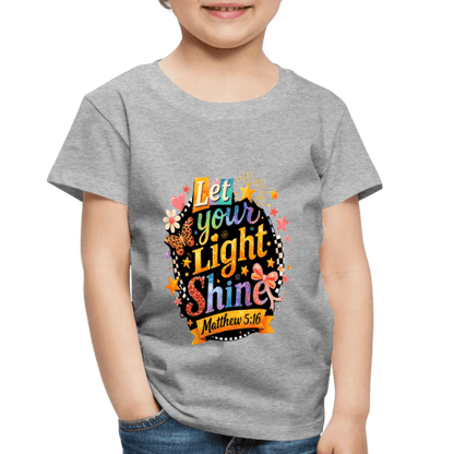 Let Your Light Shine Christian Toddler T-Shirt - ClaimedbyGodDesigns