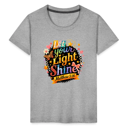Let Your Light Shine Christian Toddler T-Shirt - ClaimedbyGodDesigns