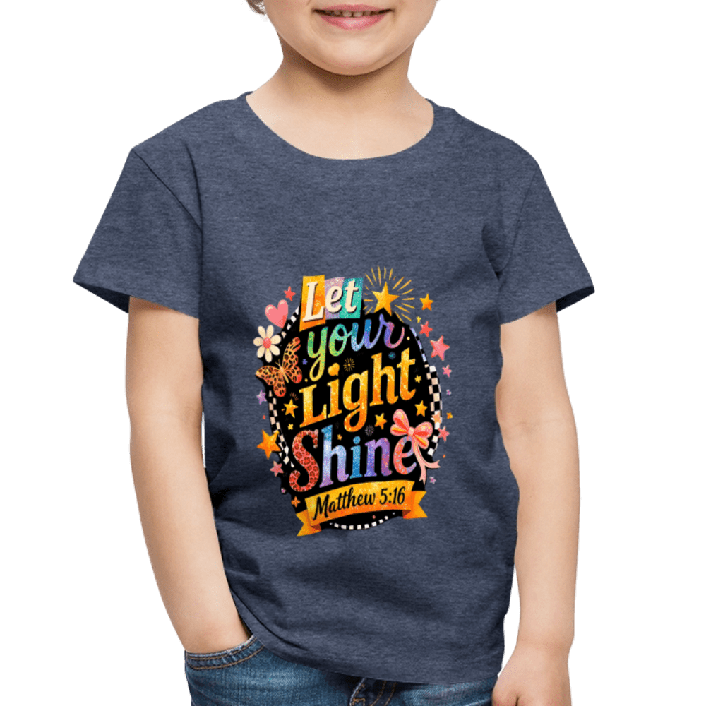 Let Your Light Shine Christian Toddler T-Shirt - ClaimedbyGodDesigns