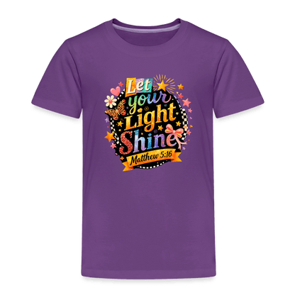 Let Your Light Shine Christian Toddler T-Shirt - ClaimedbyGodDesigns
