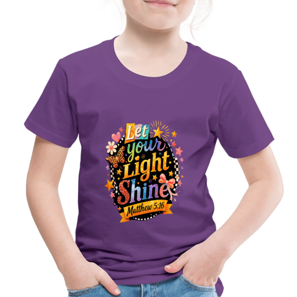 Let Your Light Shine Christian Toddler T-Shirt - ClaimedbyGodDesigns