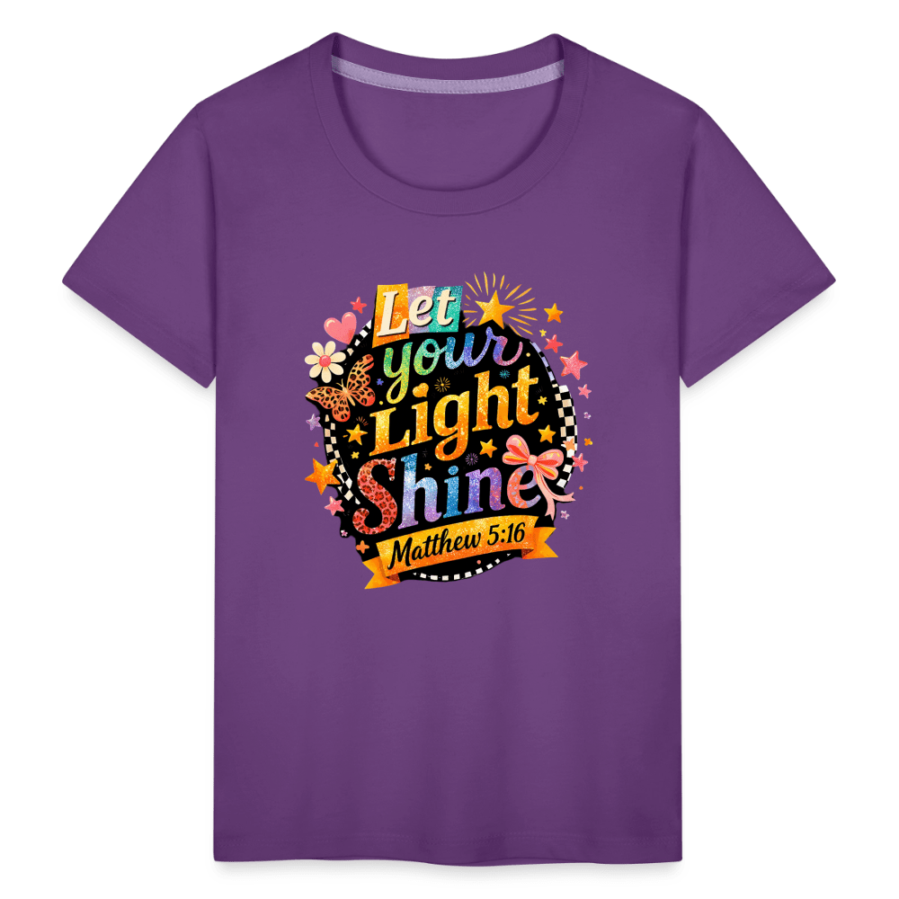 Let Your Light Shine Christian Toddler T-Shirt - ClaimedbyGodDesigns