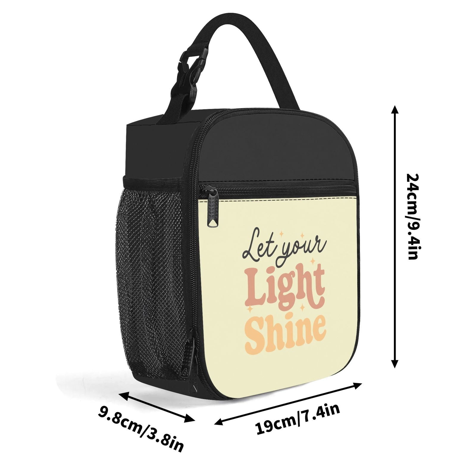 Let Your Light Shine Insulated Christian Lunch Box for Kids - ClaimedbyGodDesigns