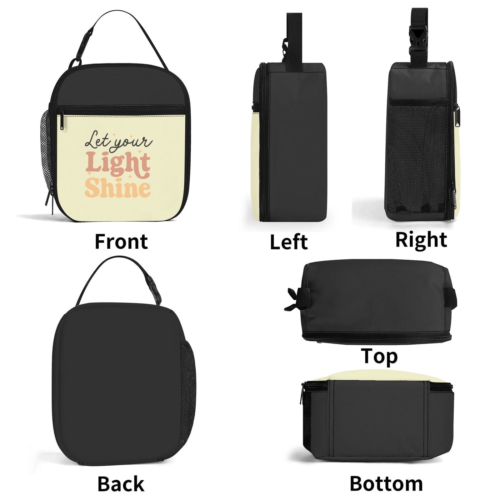 Let Your Light Shine Insulated Christian Lunch Box for Kids - ClaimedbyGodDesigns