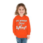 Life Without Jesus Is Spooky Halloween Themed Christian Toddler Pullover Fleece Hooded Sweatshirt - ClaimedbyGodDesigns