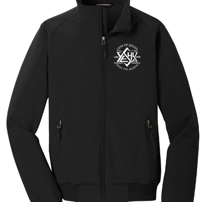 Lion Of Judah Men's Christian Soft Shell Bomber Jacket - ClaimedbyGodDesigns