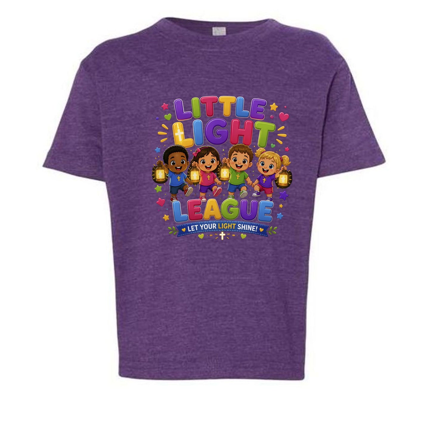Little Light League Toddler Christian T-shirt - ClaimedbyGodDesigns