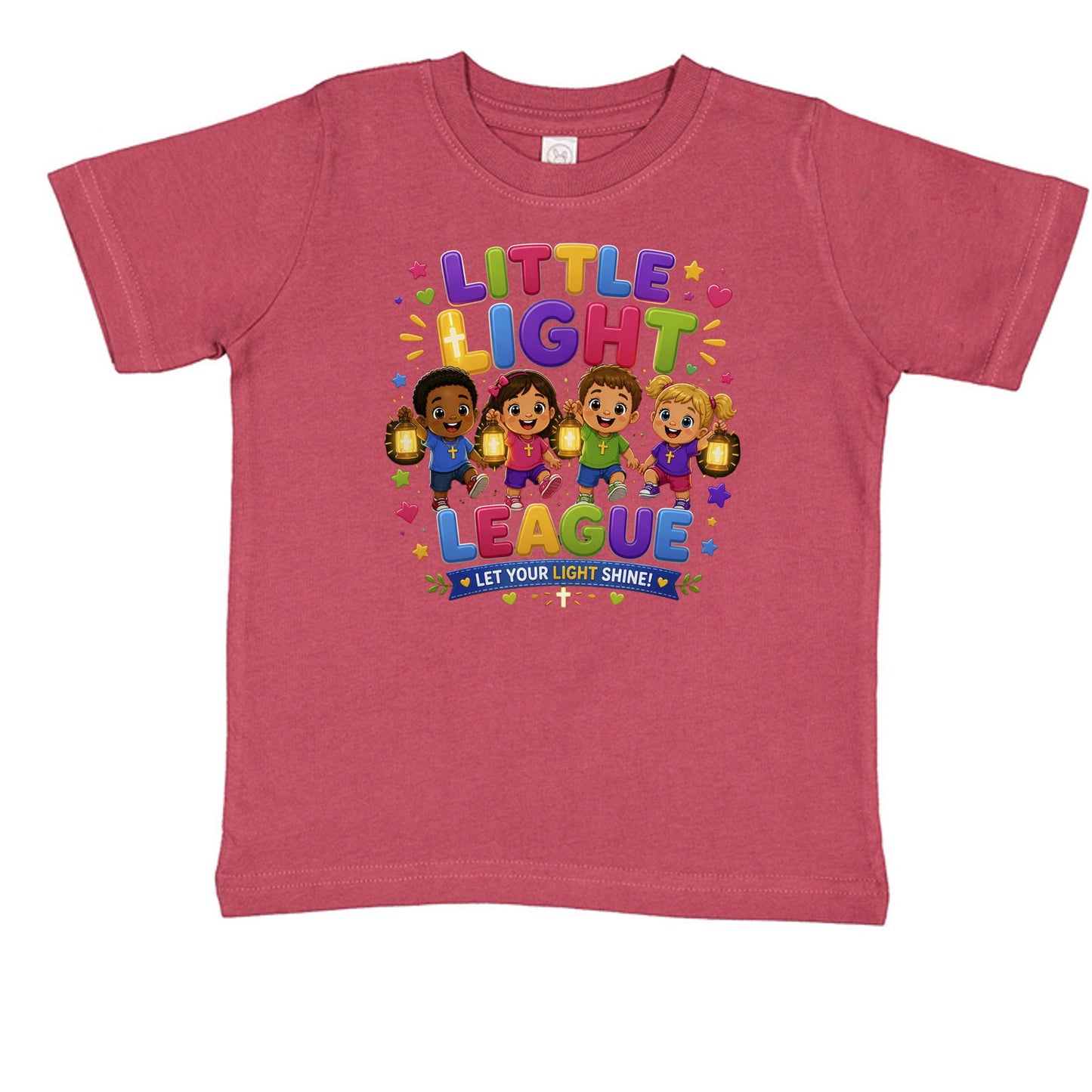 Little Light League Toddler Christian T-shirt - ClaimedbyGodDesigns