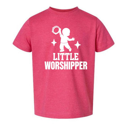 Little Worshipper Toddler Christian T-shirt - ClaimedbyGodDesigns