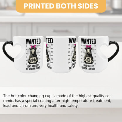 Lost Sheep Found Christian Color Changing Heart Handle Mug - ClaimedbyGodDesigns