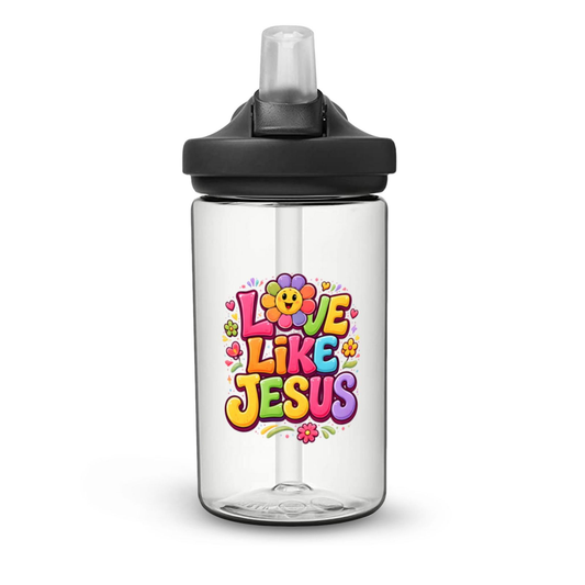 Love Like Jesus Christian Kids Water Bottle - ClaimedbyGodDesigns
