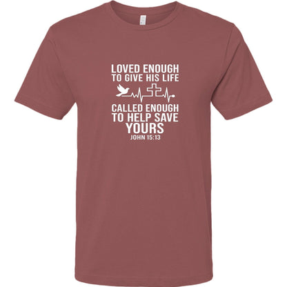 Loved Enough Unisex Christian Jersey T-shirt - ClaimedbyGodDesigns