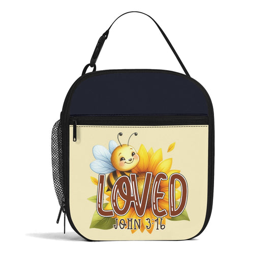Loved Insulated Christian Lunch Box for Kids - ClaimedbyGodDesigns