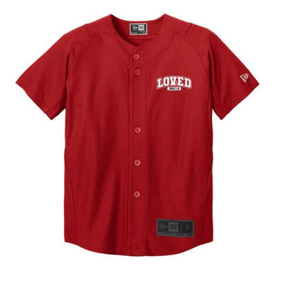 Loved Youth Christian Full-Button Jersey - ClaimedbyGodDesigns