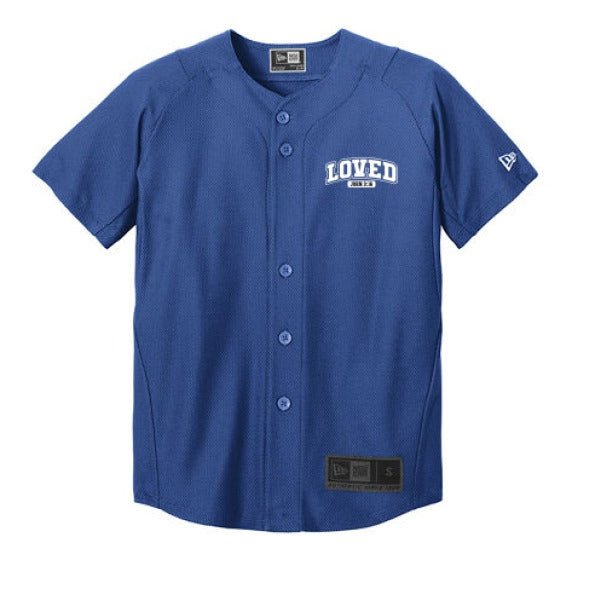 Loved Youth Christian Full-Button Jersey - ClaimedbyGodDesigns
