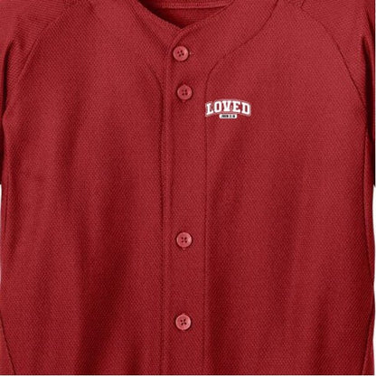 Loved Youth Christian Full-Button Jersey - ClaimedbyGodDesigns